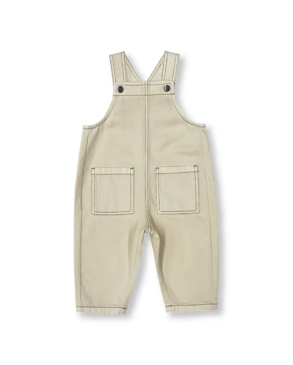 Organic Denim Overalls Milk