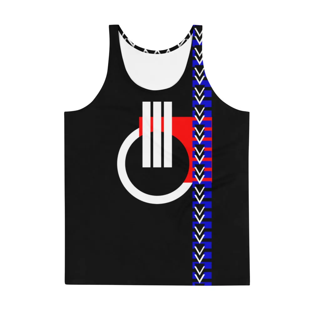 Origen Destination |On-Arrival Point of Origen Symbol-inspired Black Unisex Tank Top
