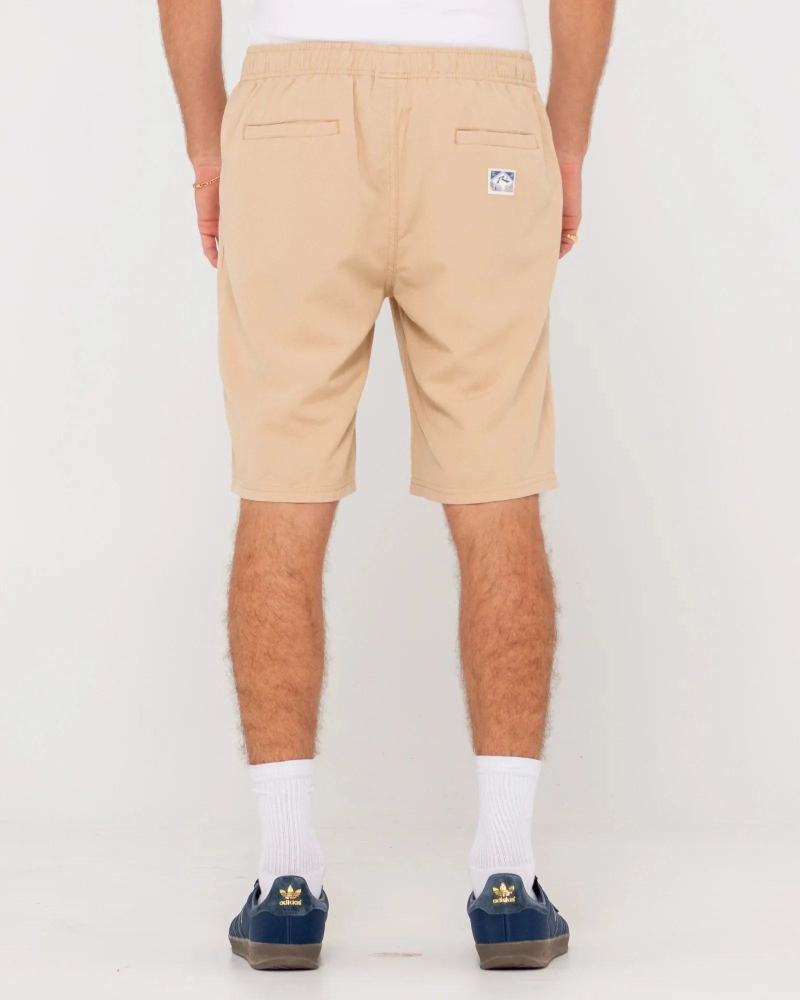 Overtone Elastic Shorts - Light Fennel