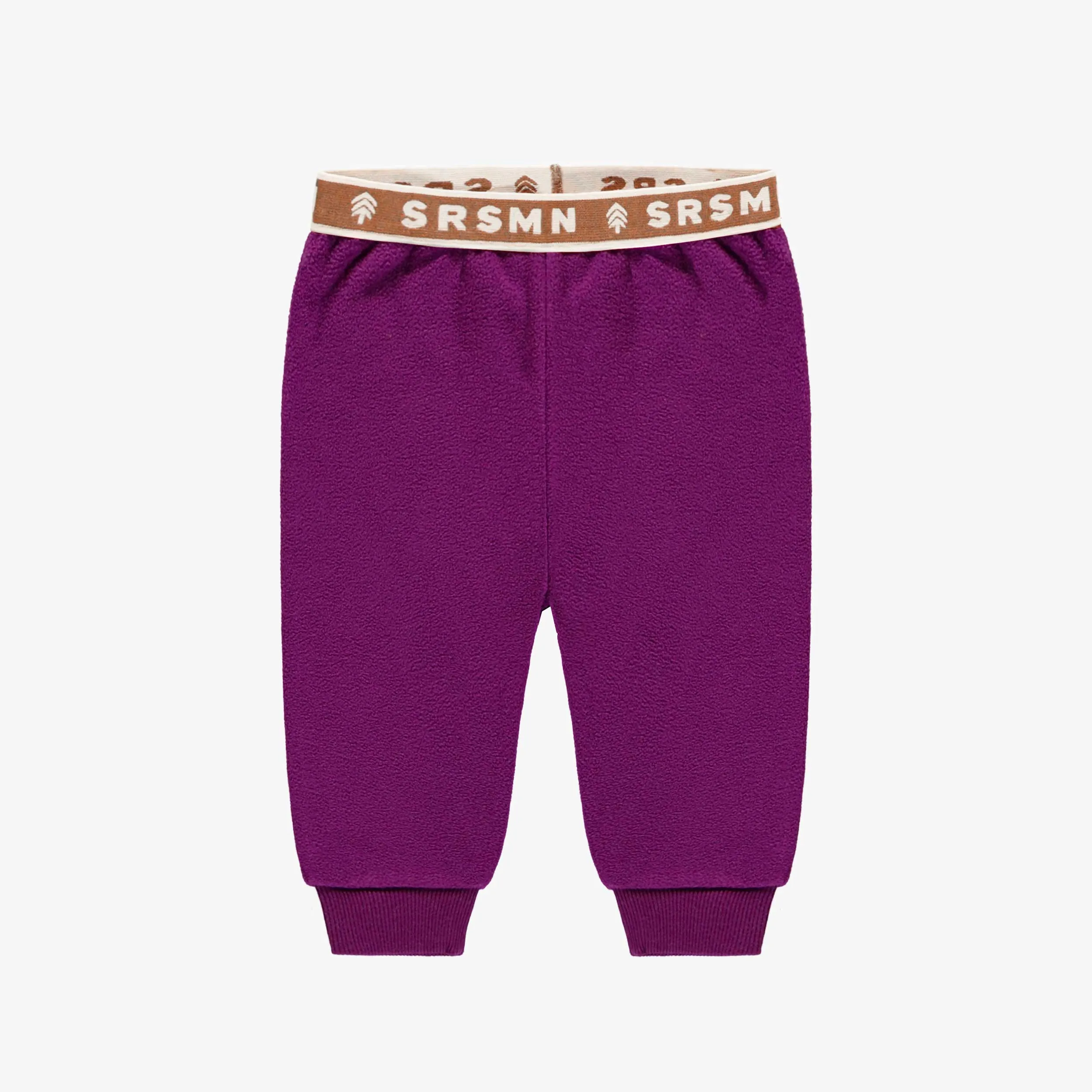 Pantalon en polar mauve, bébé || Purple pants in fleece, baby