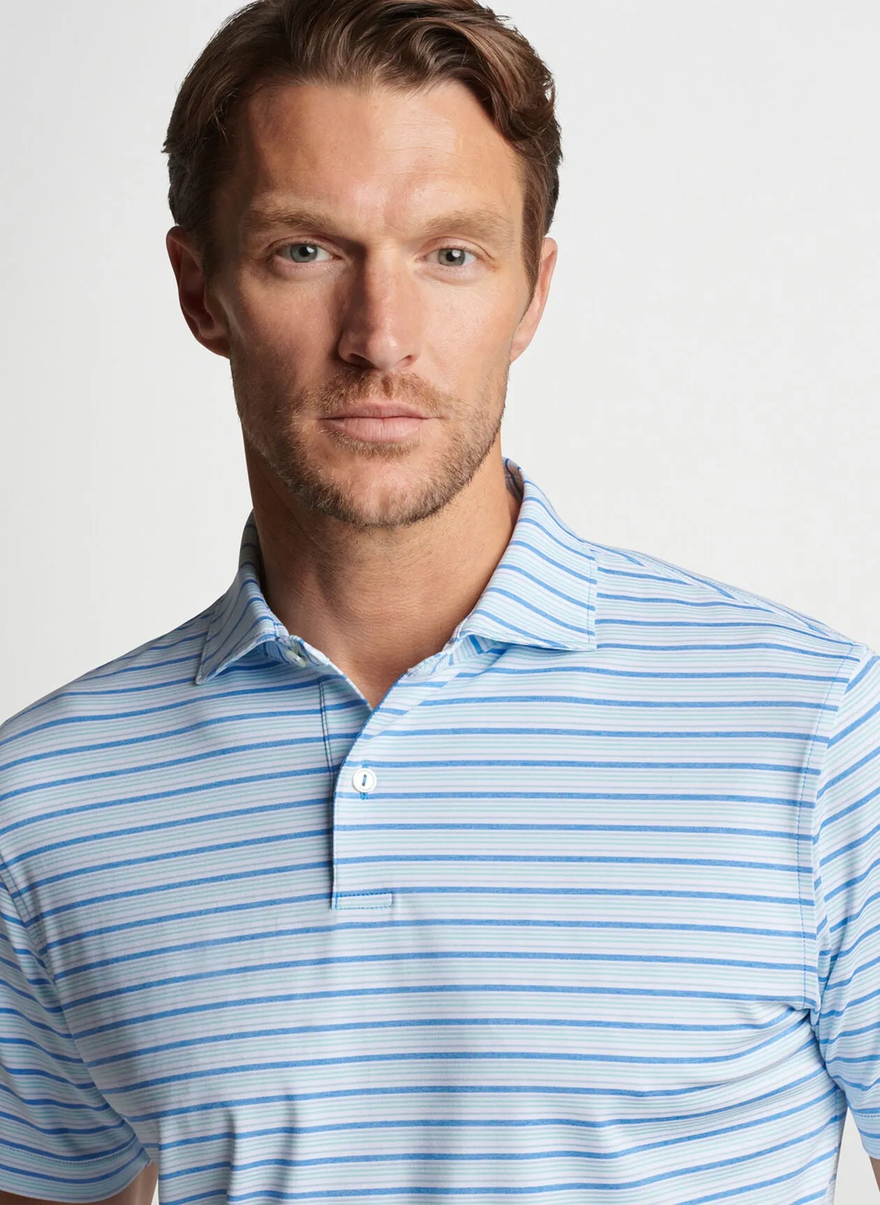 PETER MILLAR MARTIN PERFORMANCE JERSEY POLO - MARINA BLUE