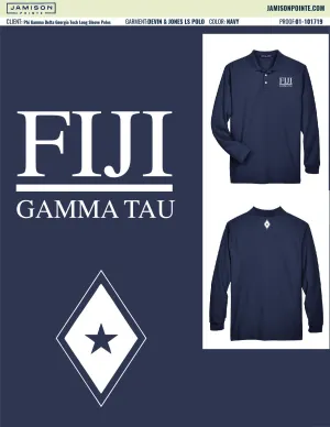 Phi Gamma Delta Georgia Tech Long Sleeve Polos