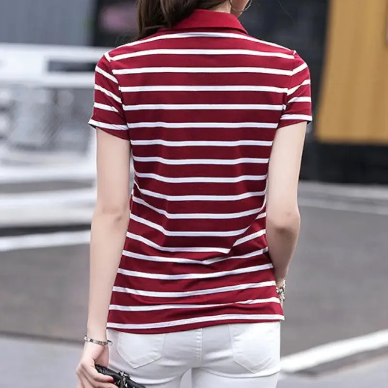 Polo femme marine