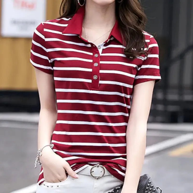 Polo femme marine