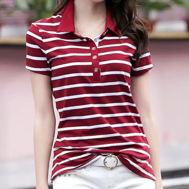 Polo femme marine