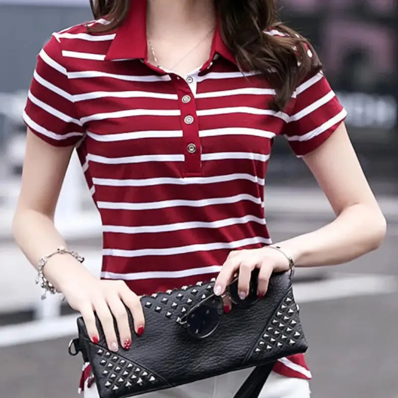 Polo femme marine
