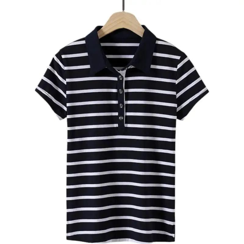 Polo femme marine