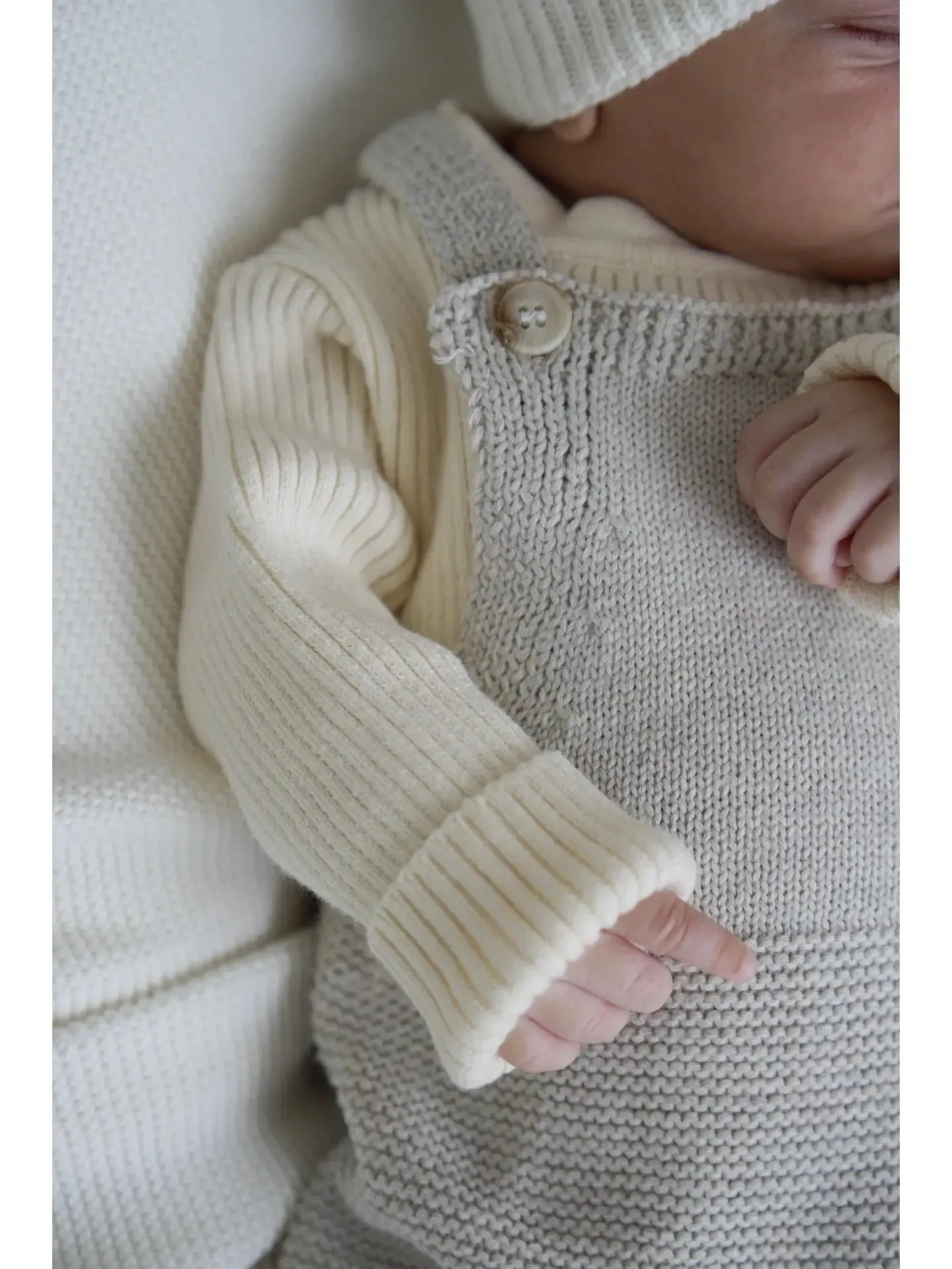 PREORDER | Natural Knit Overalls