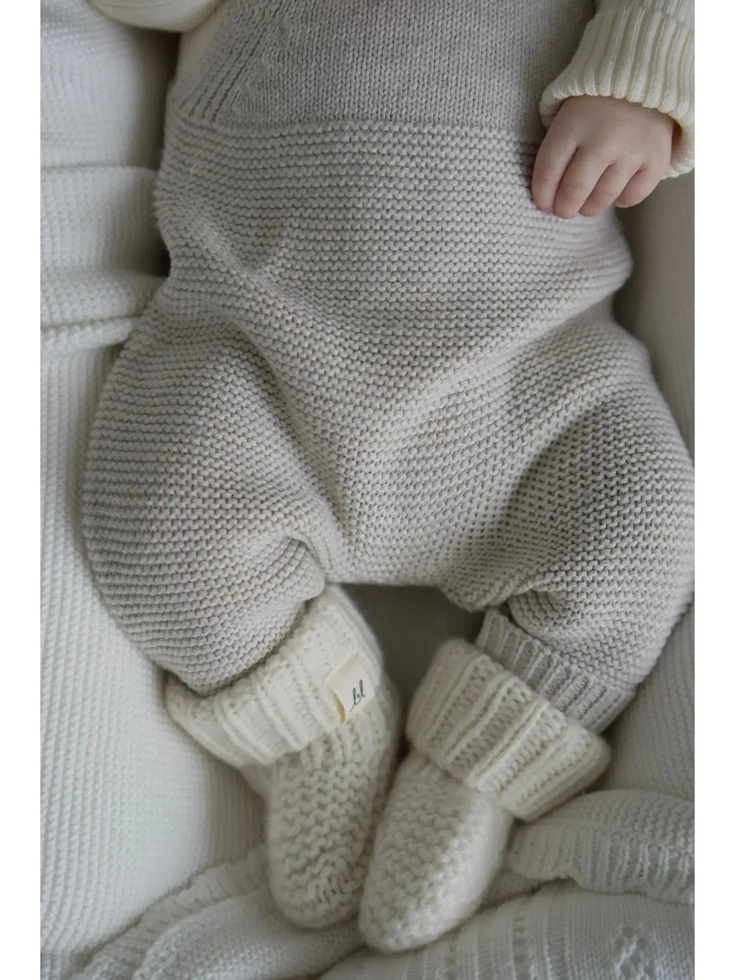 PREORDER | Natural Knit Overalls