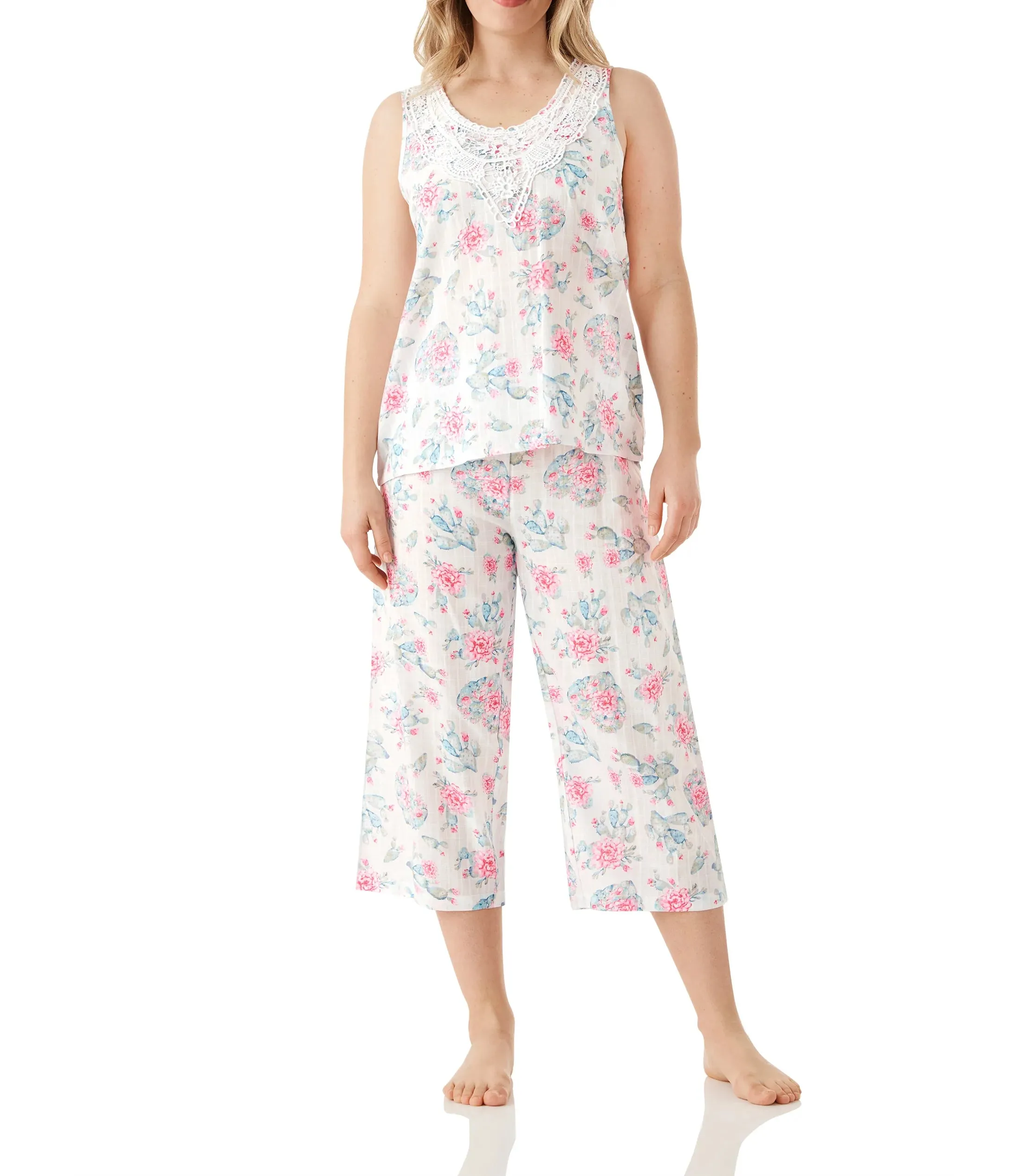 pure cotton tank & 3/4 pant (ysr484)