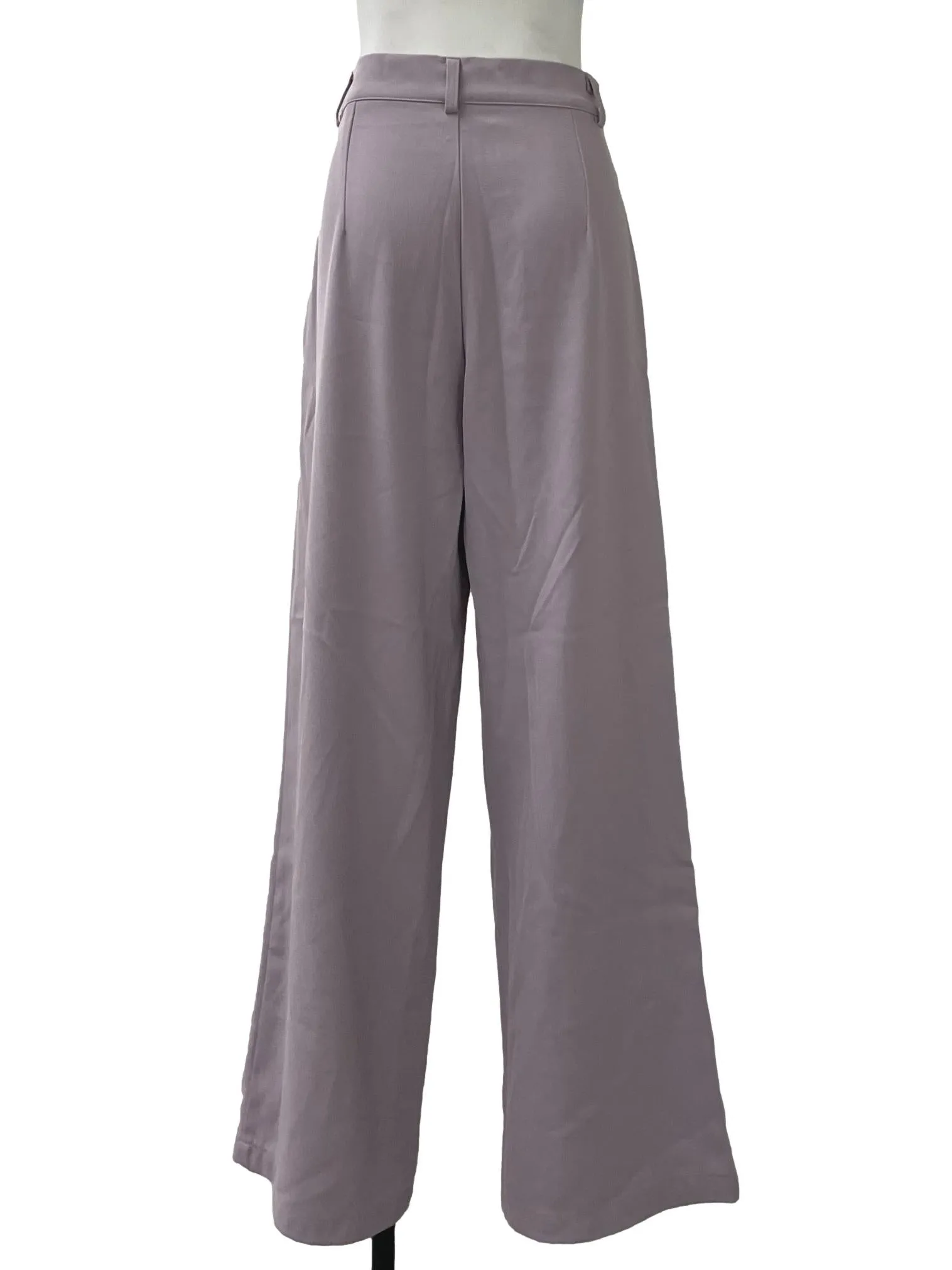 Purple Pleated Wide Legged Pants TEM