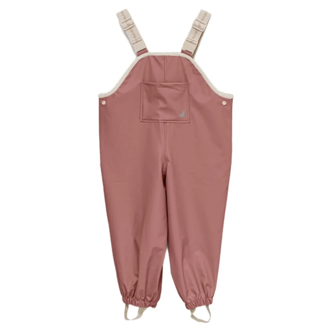 Rain Overalls - Rosewood