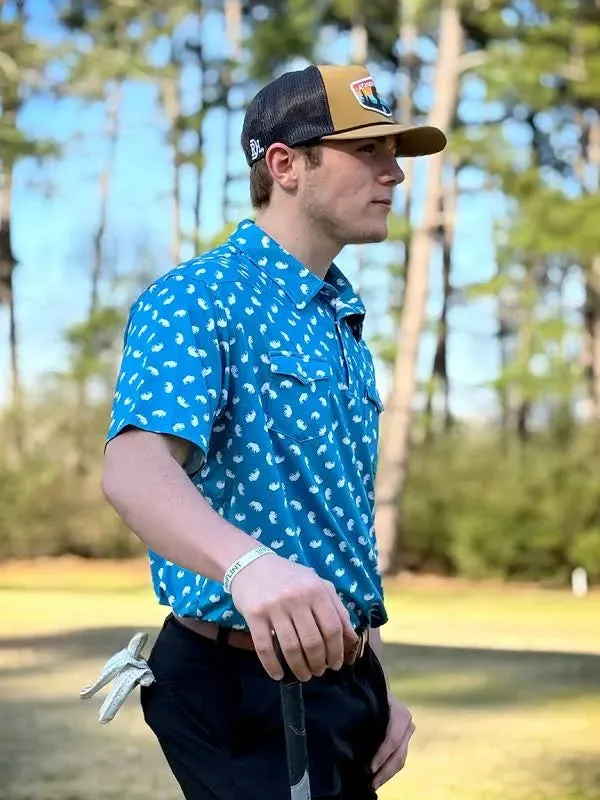 Red Dirt Hat Co. Blue Buffalo Polo RDPSSBUBUFF