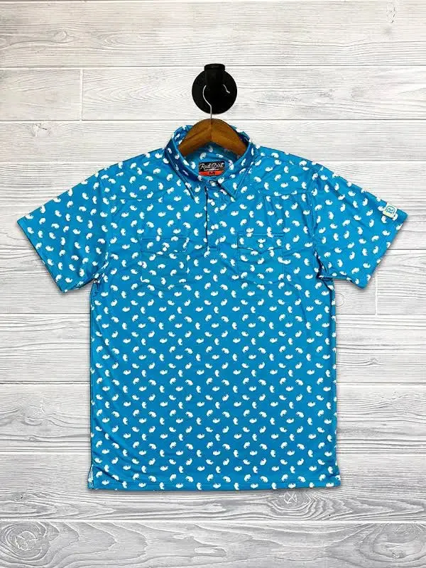 Red Dirt Hat Co. Blue Buffalo Polo RDPSSBUBUFF