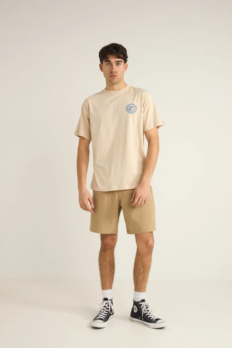 Rhythm Essential Textured Linen Short in Sand