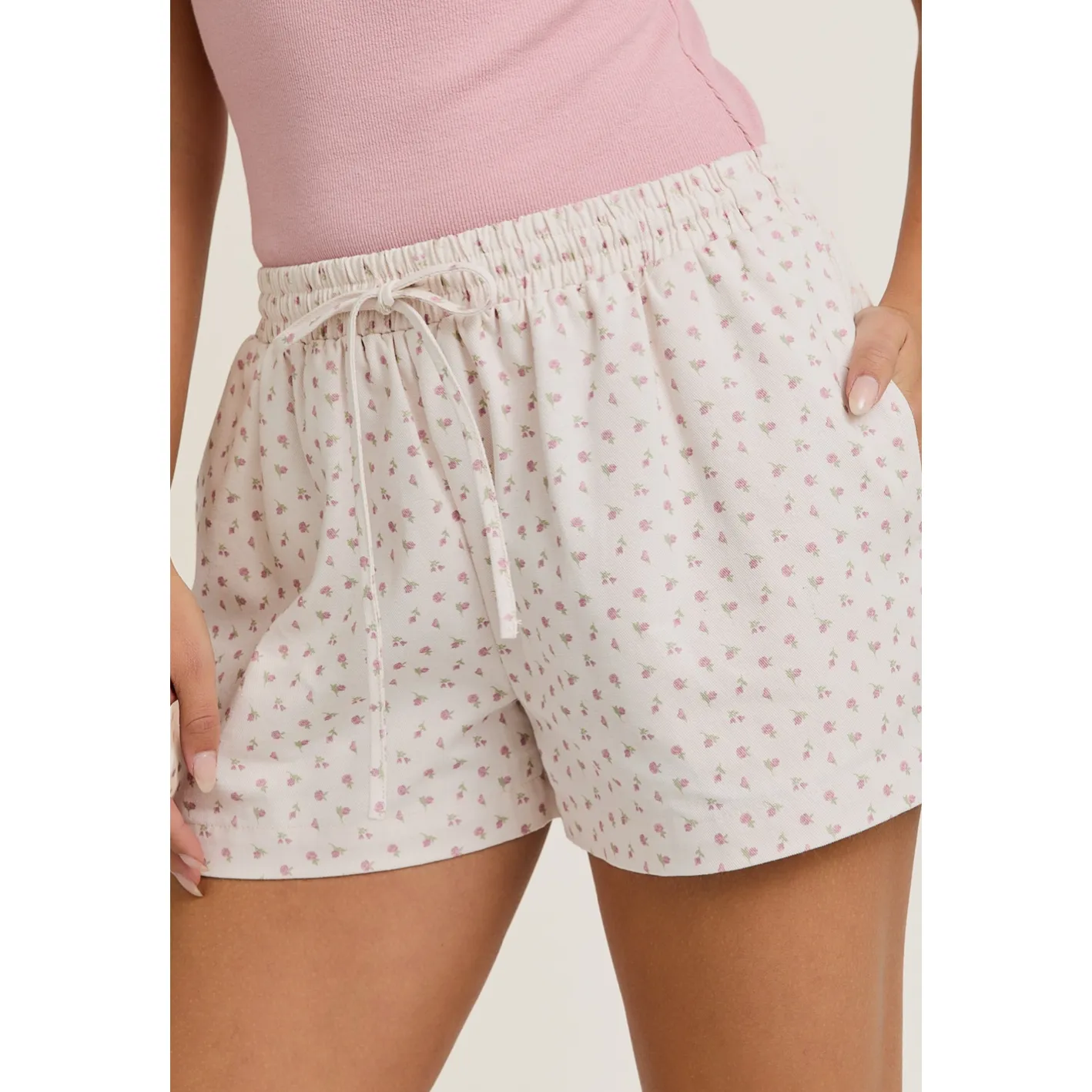 Rosy Retreat Lounge Shorts