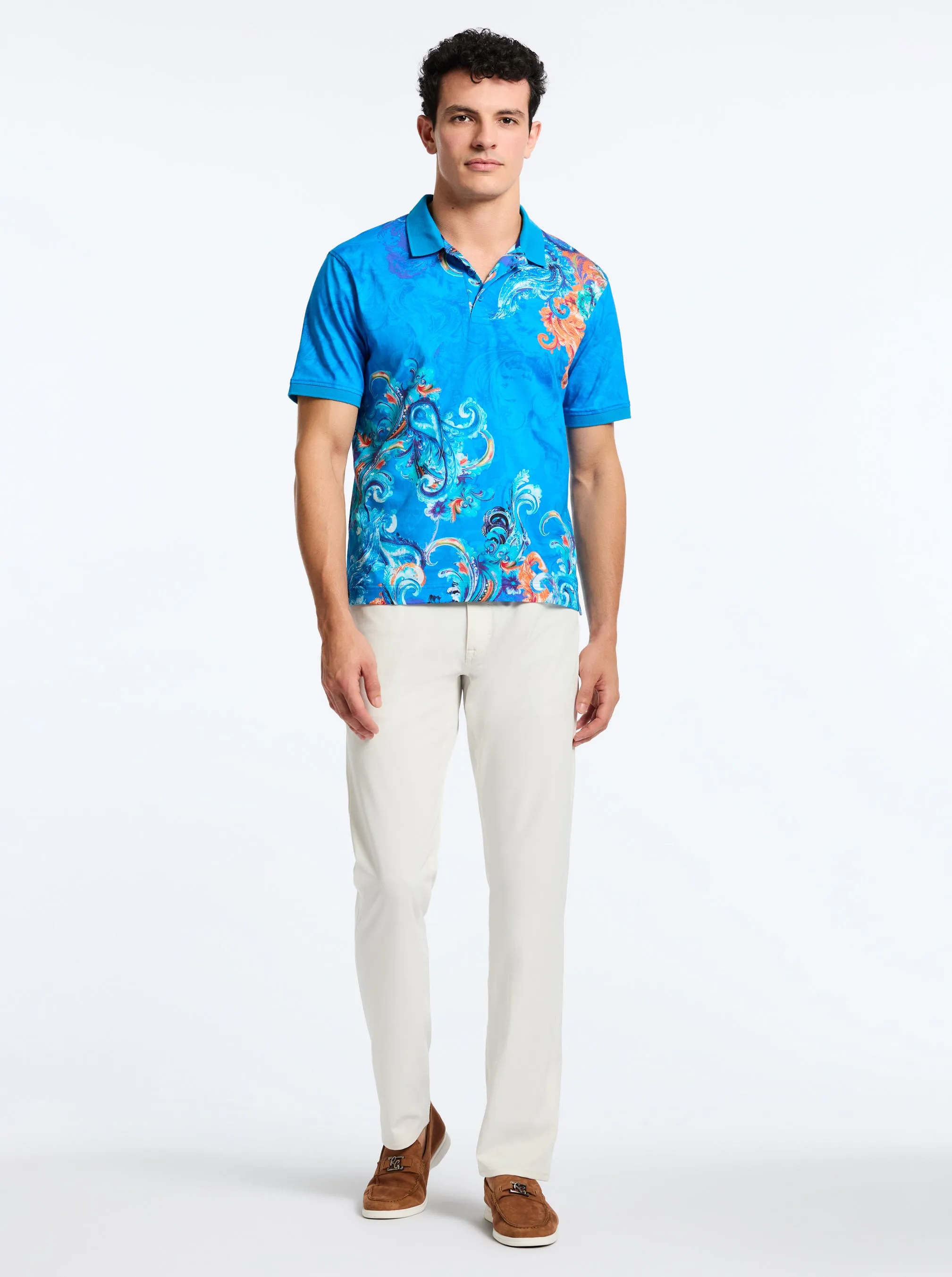 ROYAL SCROLL SHORT SLEEVE POLO