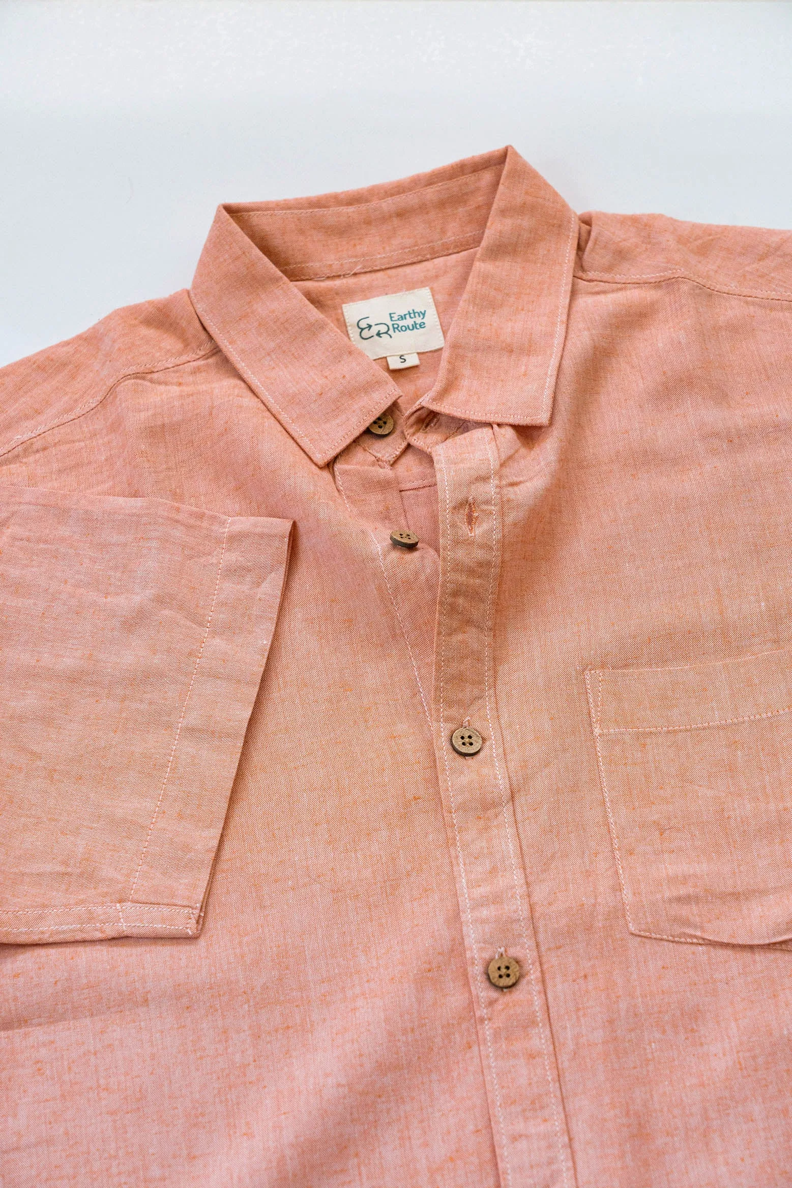 Rust Orange · Half Sleeve Shirt
