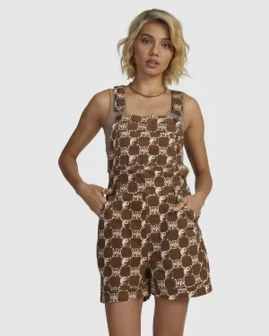 RVCA Healing Sloucher Overall COPPER