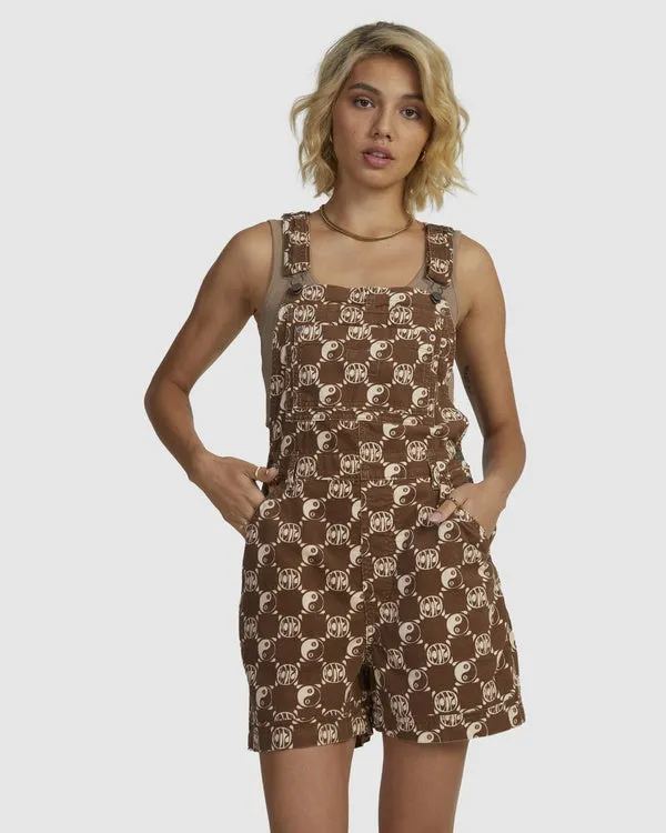 RVCA Healing Sloucher Overall COPPER