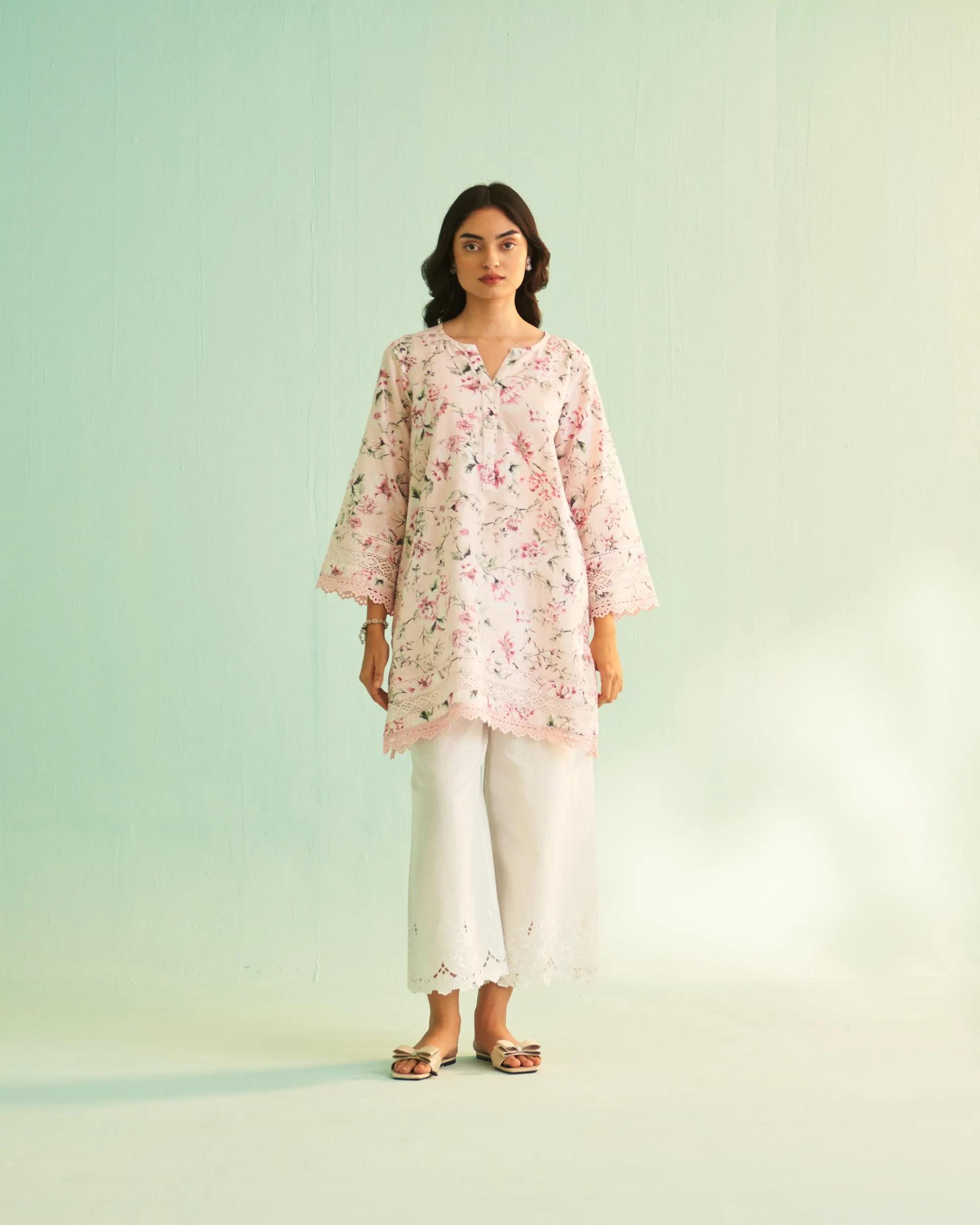 Saanjh Serenity Pink Kurta Set