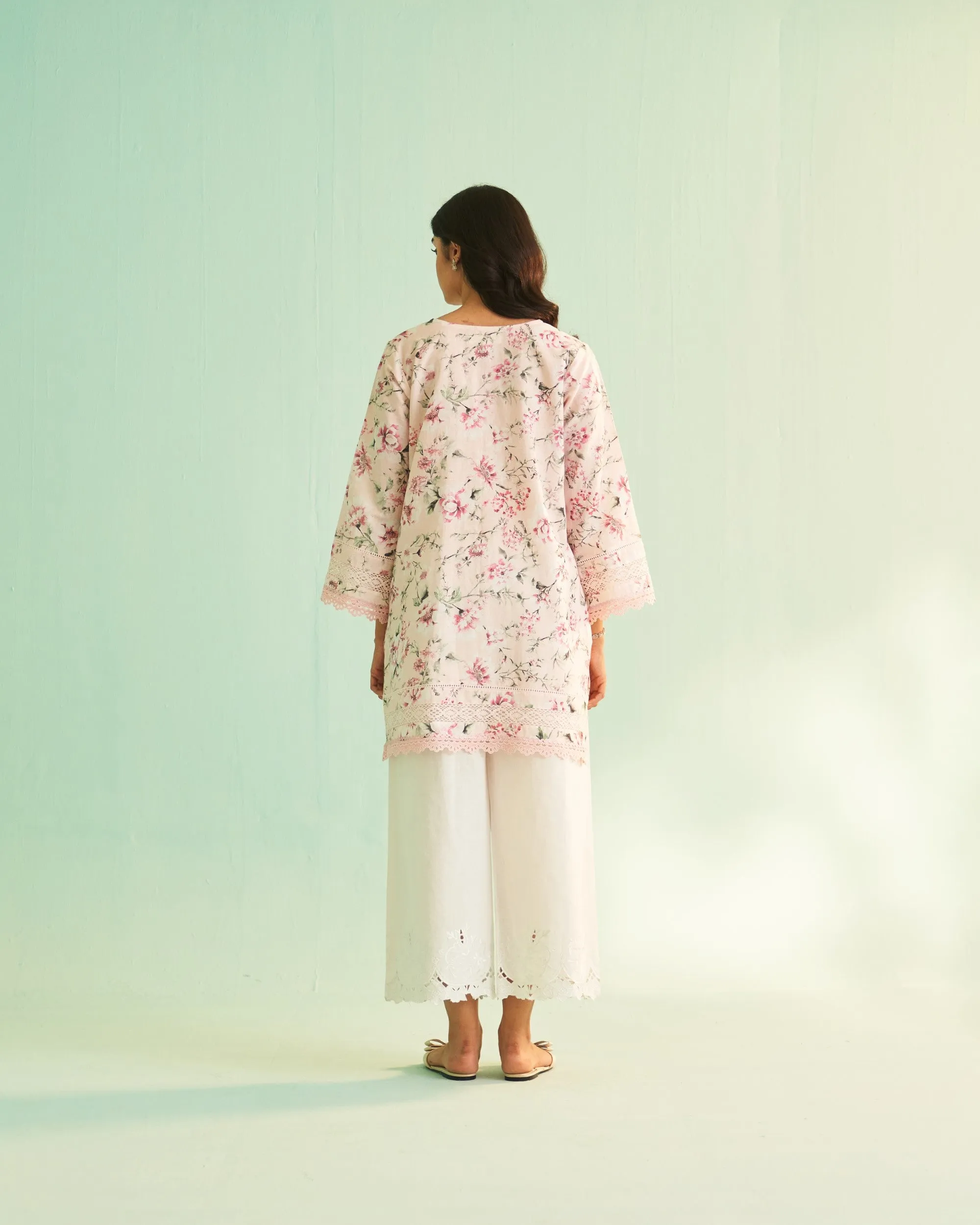 Saanjh Serenity Pink Kurta Set