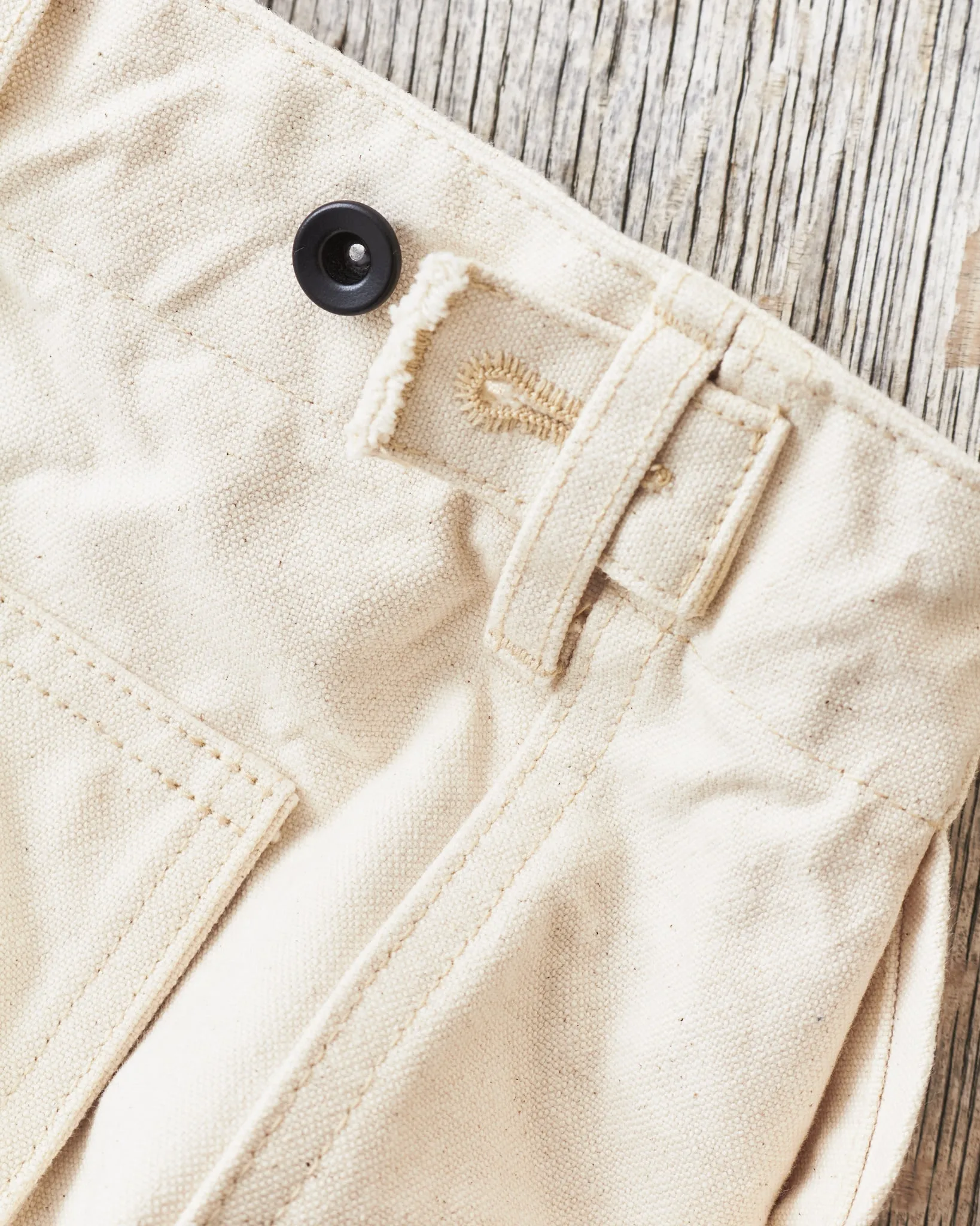 Sailor Moku Products Lot No. SM42524 10oz. White Cotton Duck Work Pants