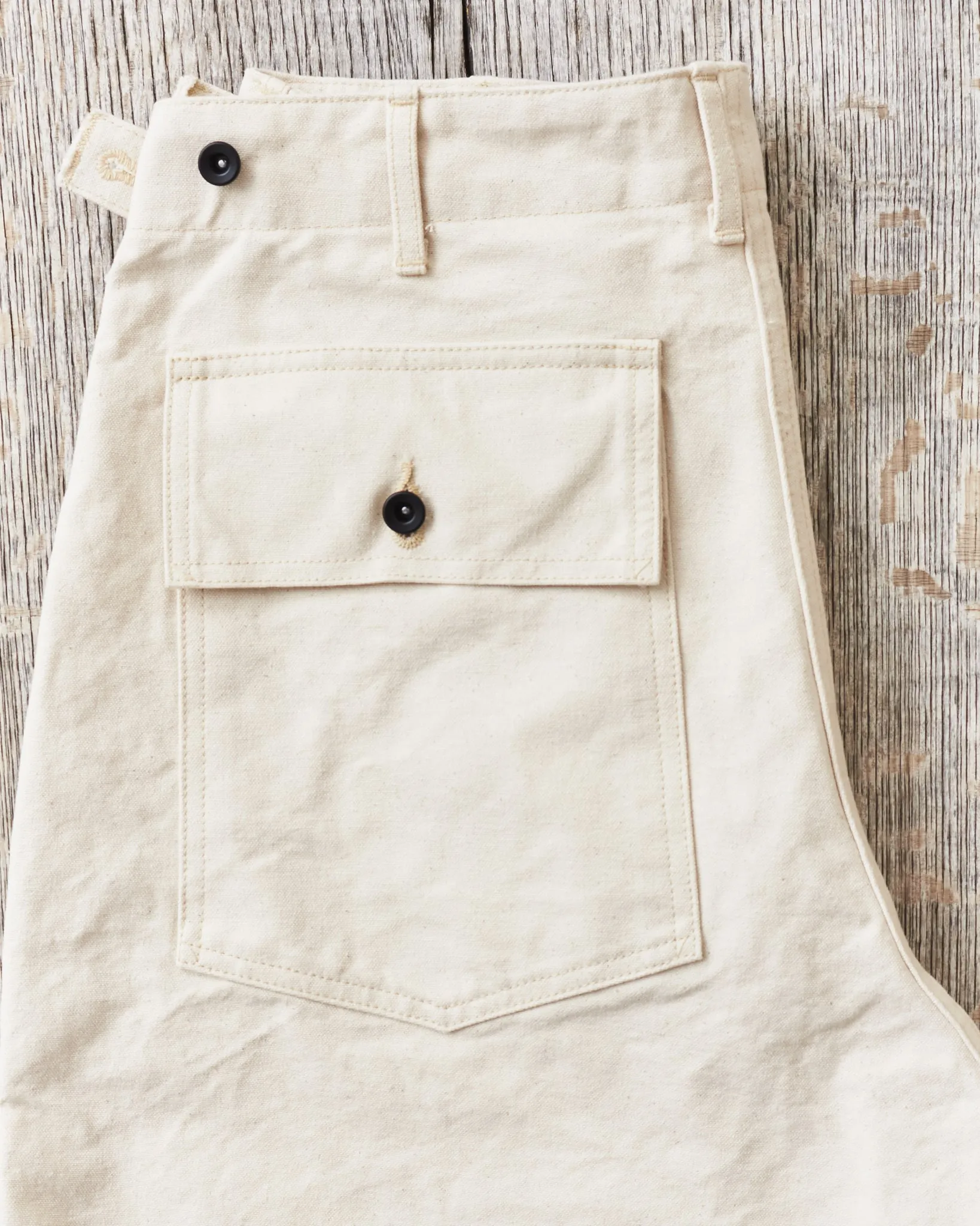 Sailor Moku Products Lot No. SM42524 10oz. White Cotton Duck Work Pants