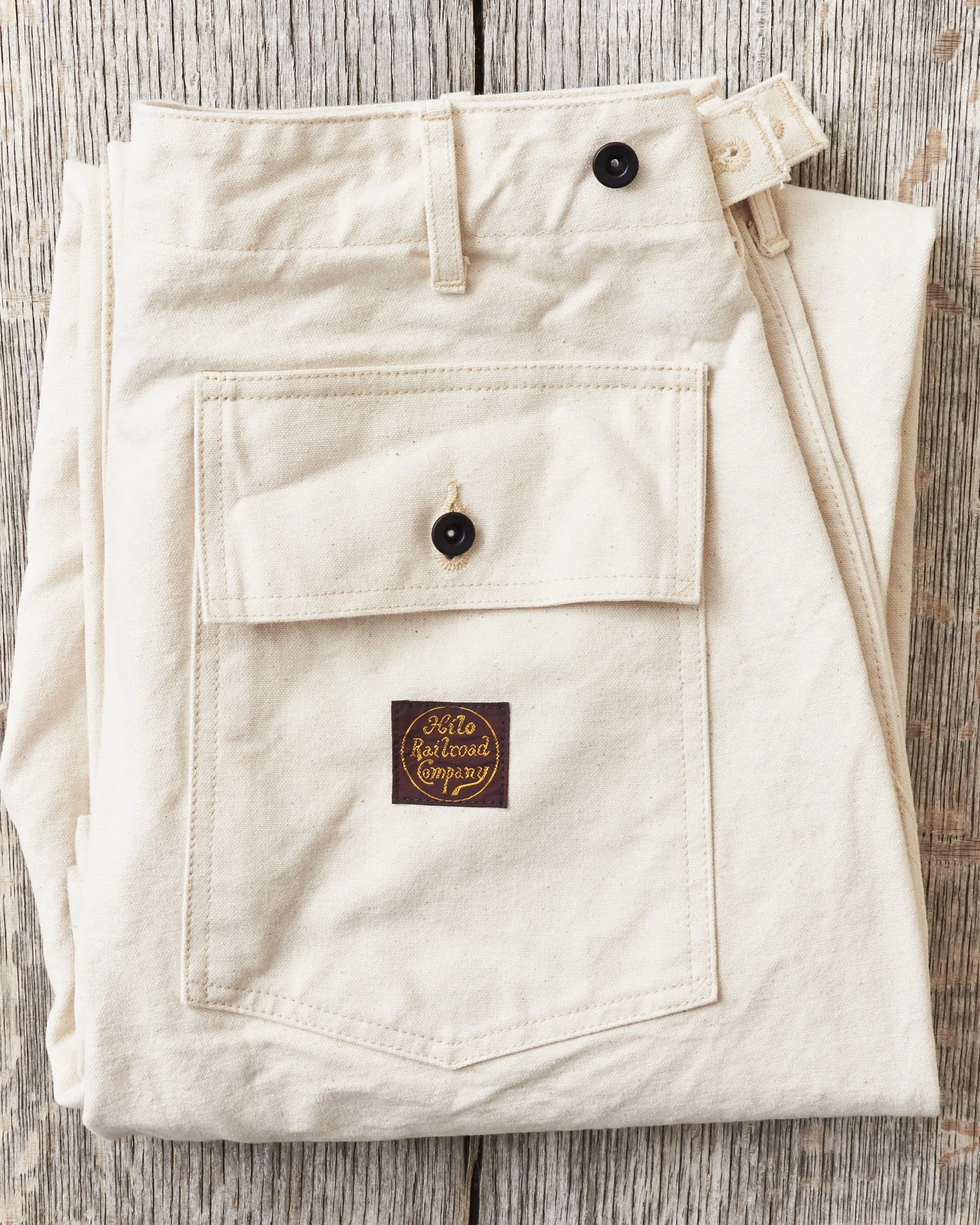 Sailor Moku Products Lot No. SM42524 10oz. White Cotton Duck Work Pants