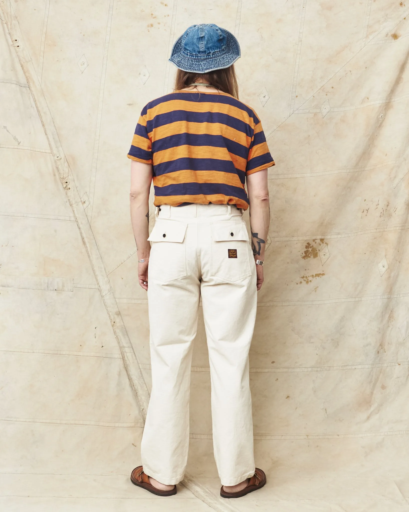 Sailor Moku Products Lot No. SM42524 10oz. White Cotton Duck Work Pants