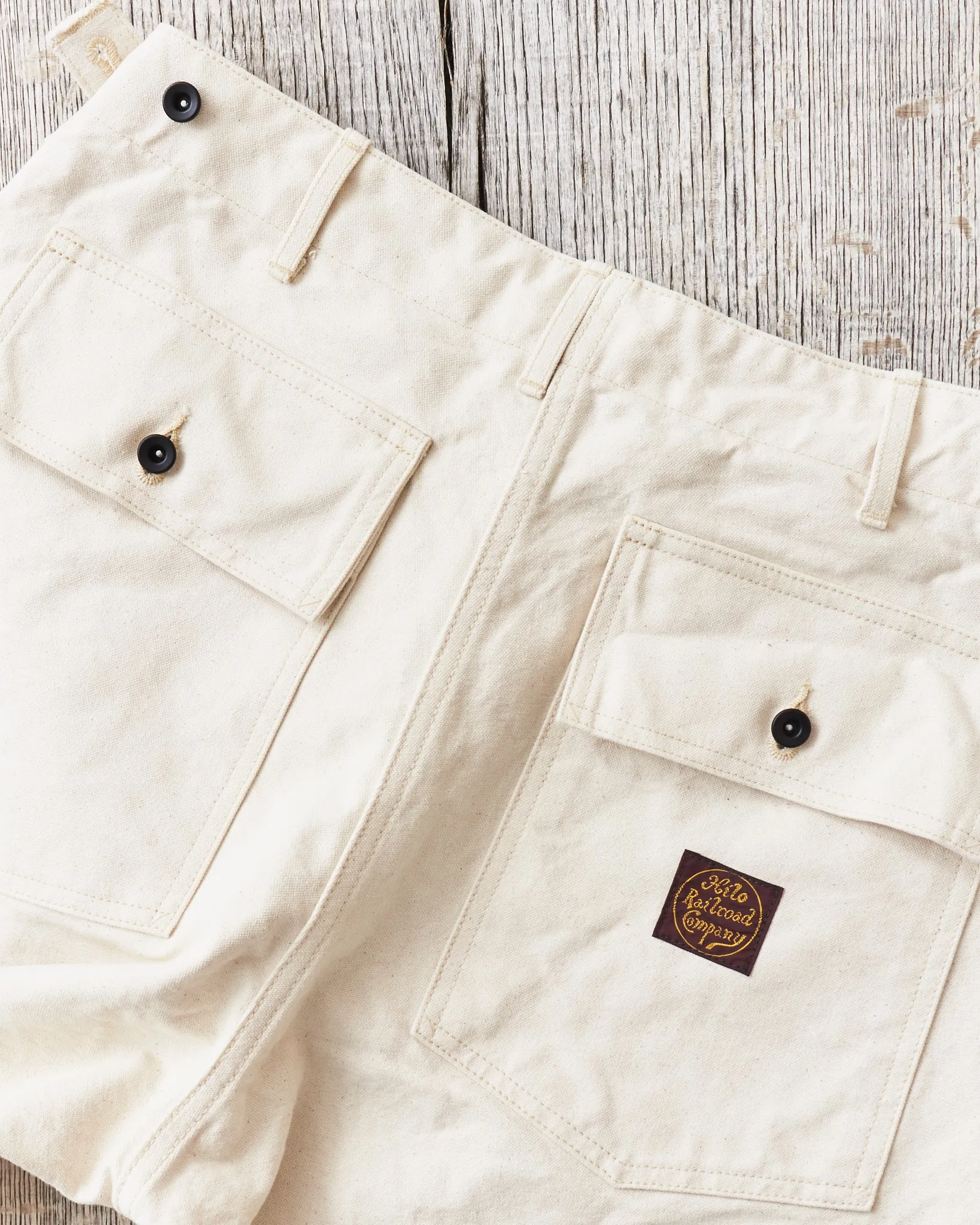 Sailor Moku Products Lot No. SM42524 10oz. White Cotton Duck Work Pants