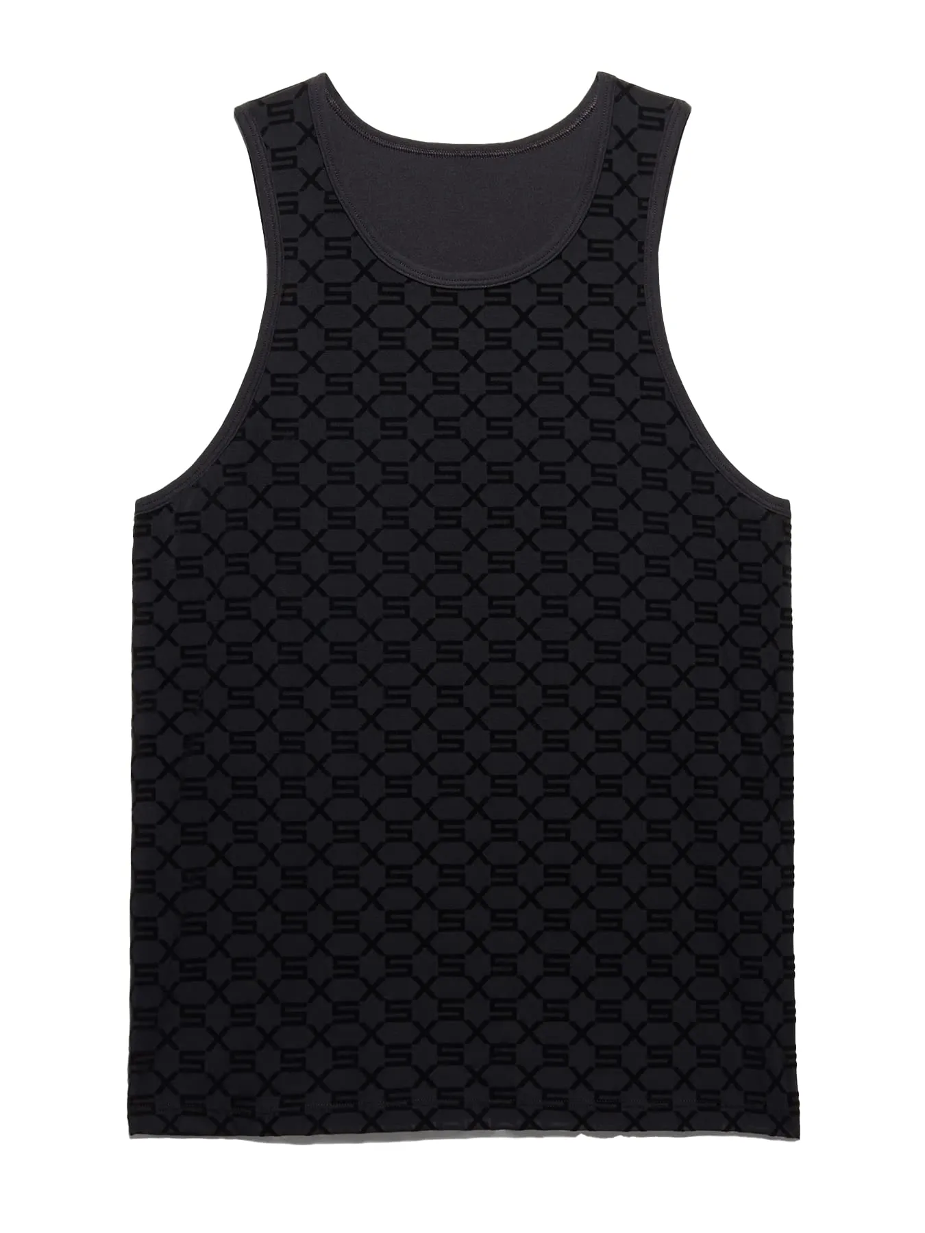 Savage X Fenty, Men's, Savage X Mesh & Jersey Tank, Caviar, L