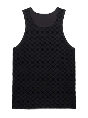 Savage X Fenty, Men's, Savage X Mesh & Jersey Tank, Caviar, L