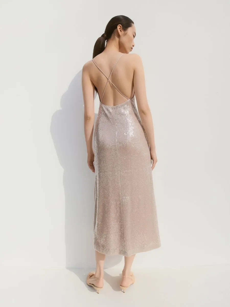 Sequin midi dress