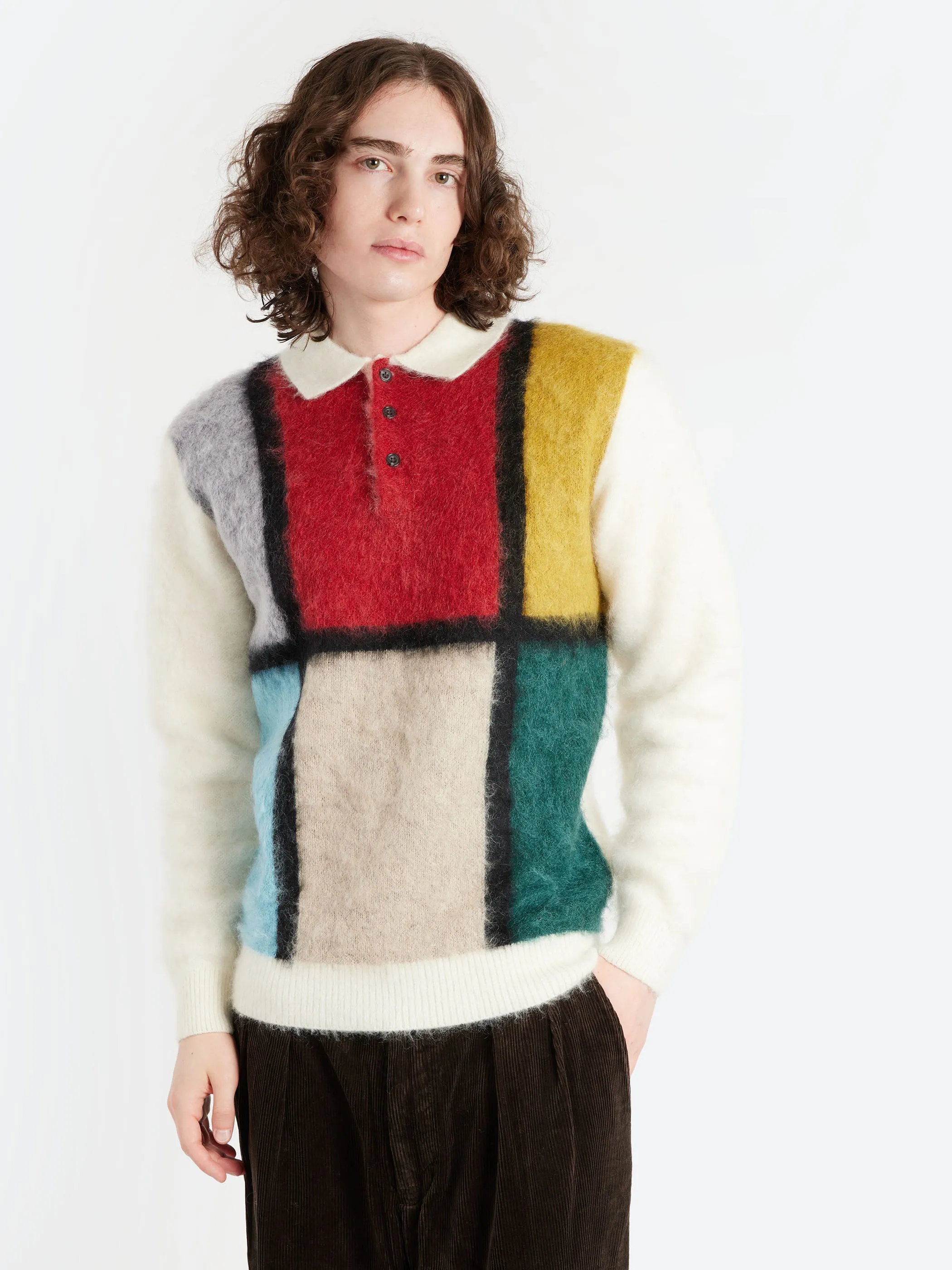 Shaggy Knit Polo