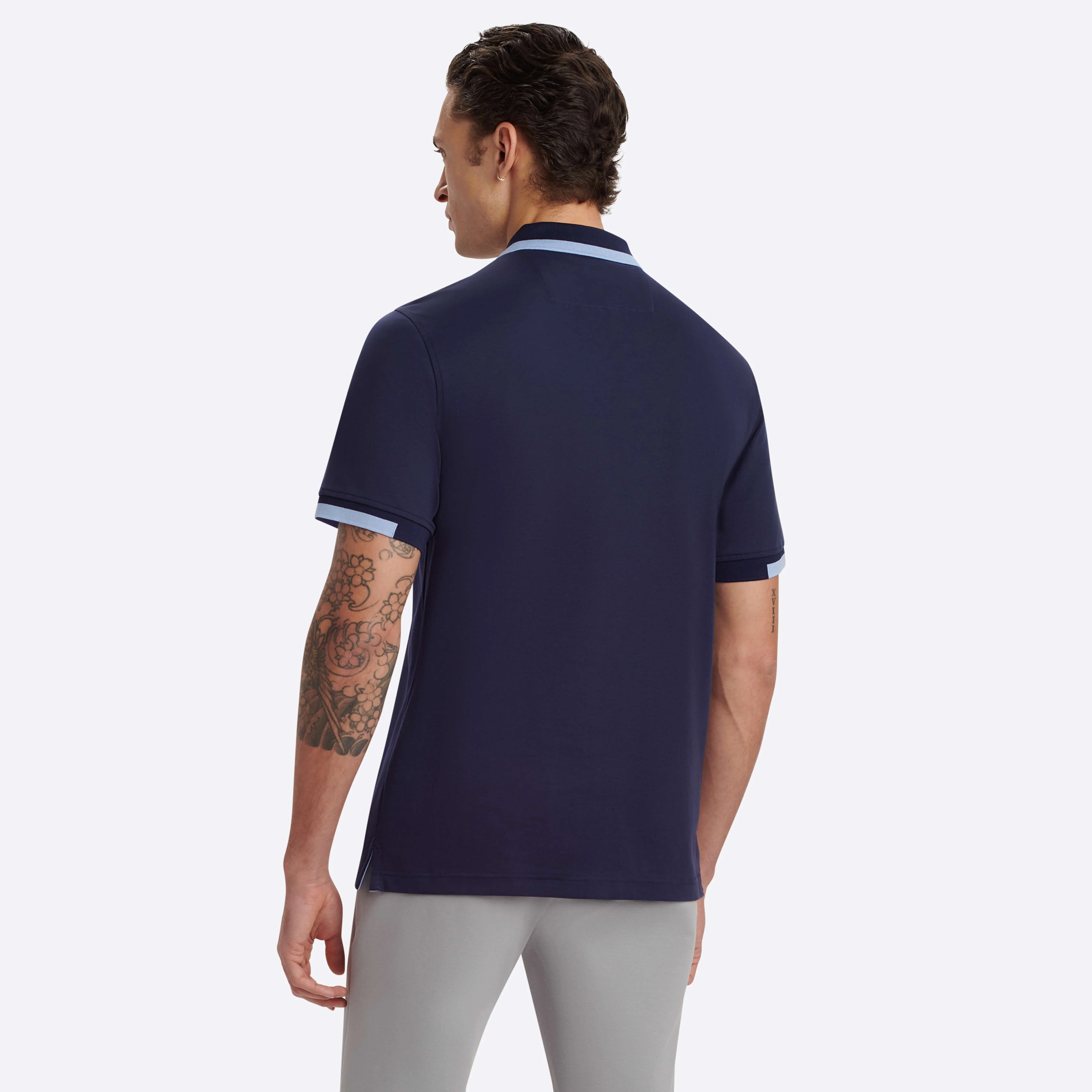 Short Sleeve Quarter Zip Polo