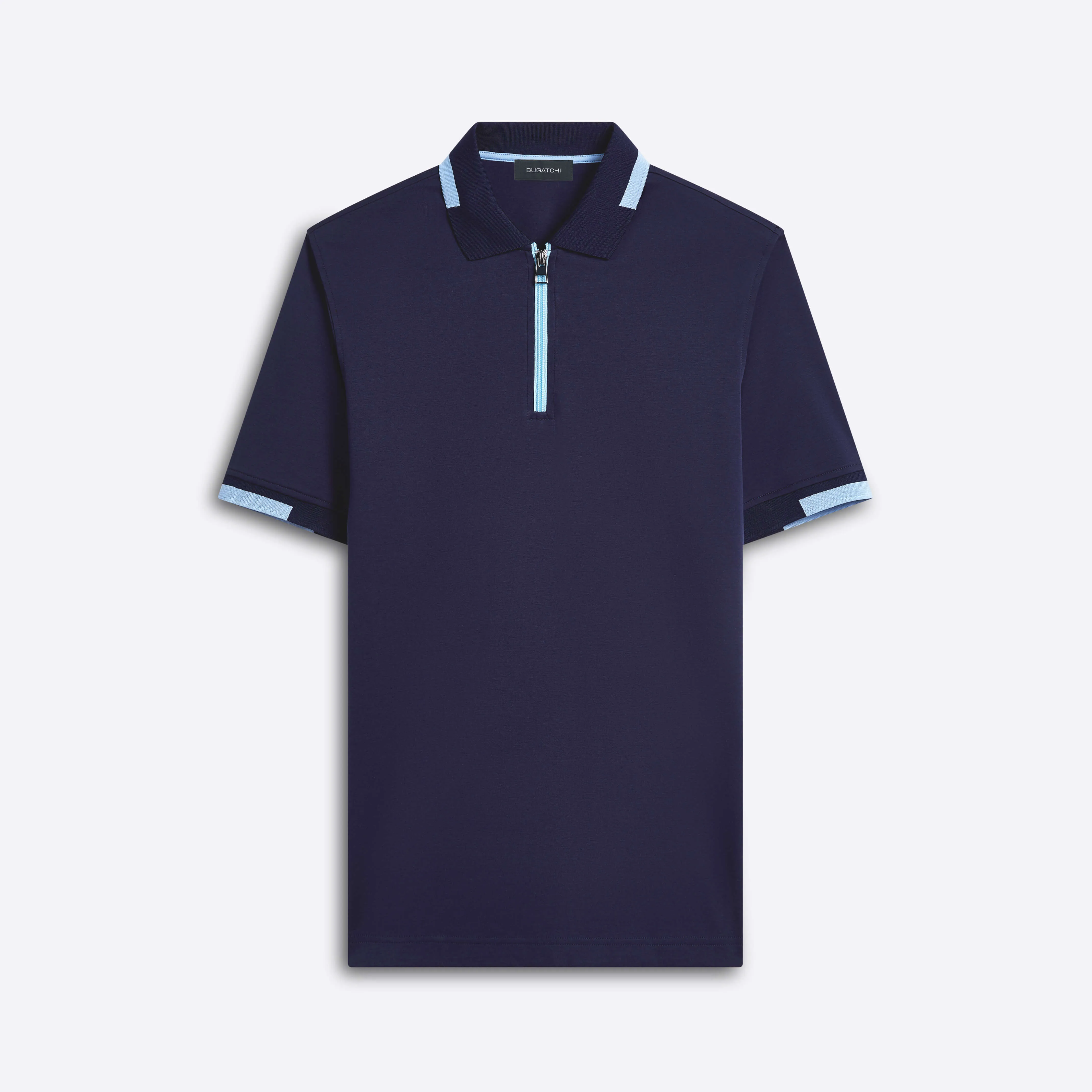 Short Sleeve Quarter Zip Polo