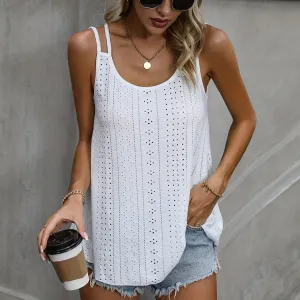 Silvia® | Solid Eyelet Cami Top