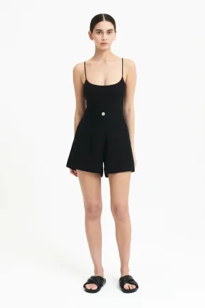 Sima Linen Short Black