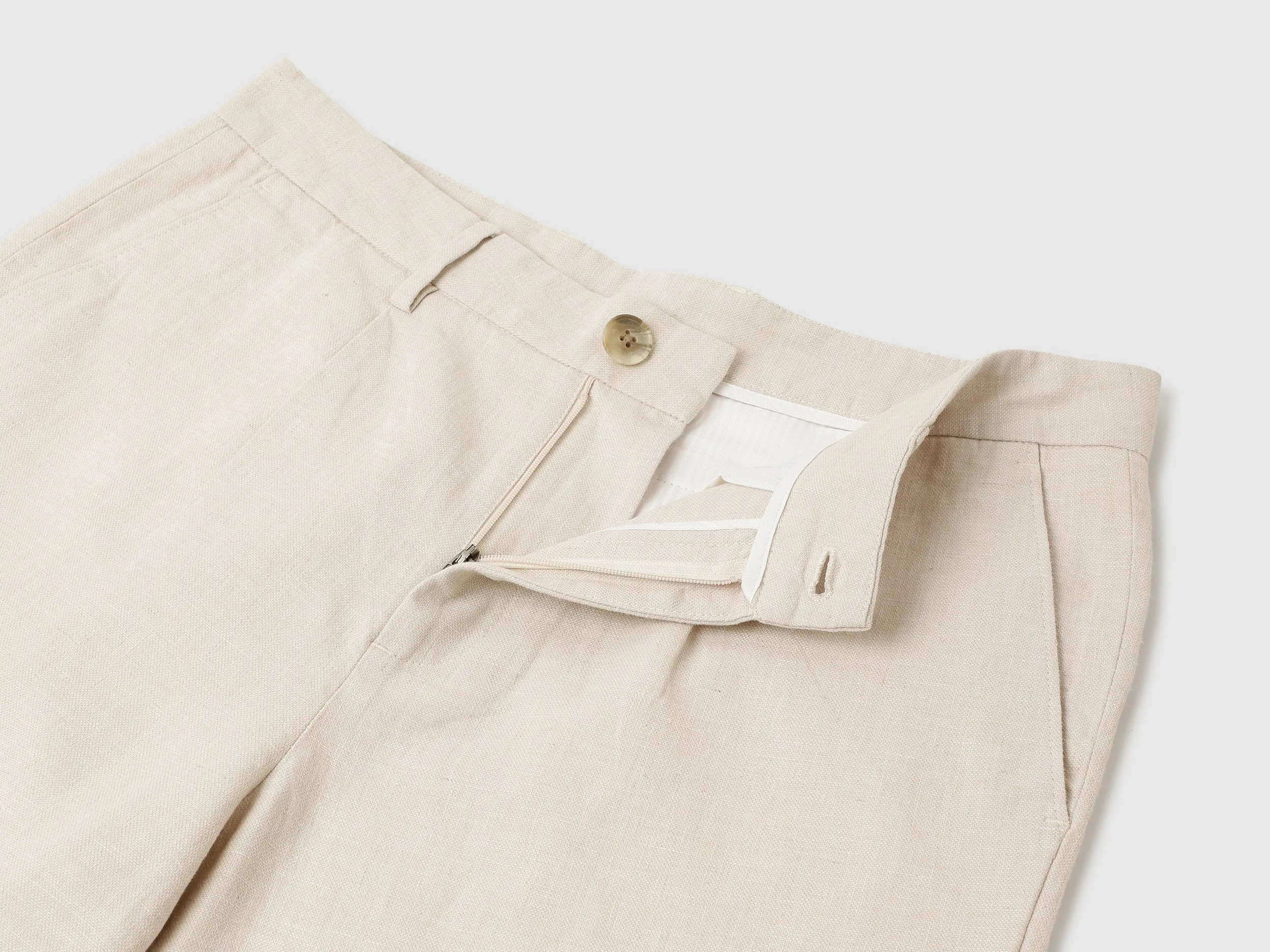 Solid Comfort Fit Bermuda Shorts