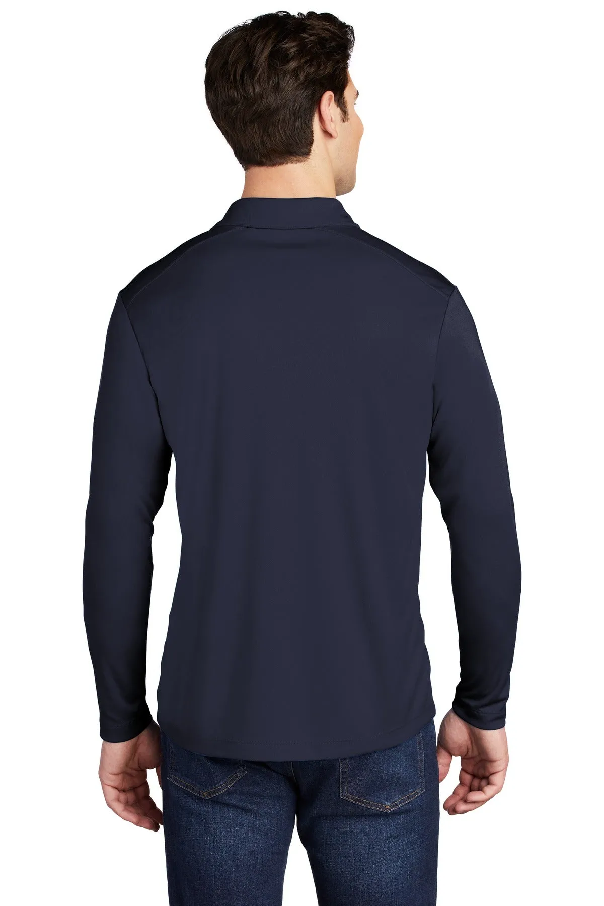 Sport-Tek   Posi-UV  Pro Long Sleeve Polo. ST520LS True Navy