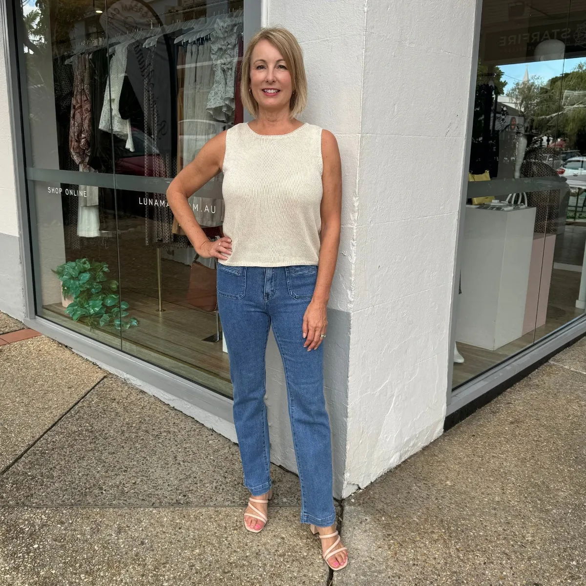 Spring Knit Tank (Natural)