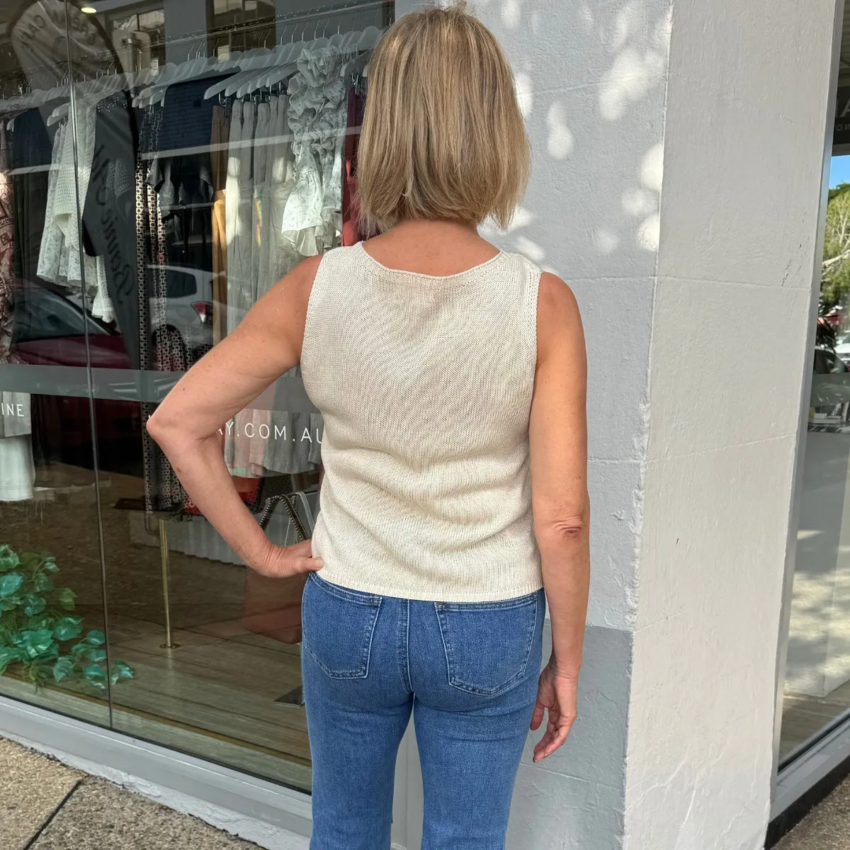 Spring Knit Tank (Natural)