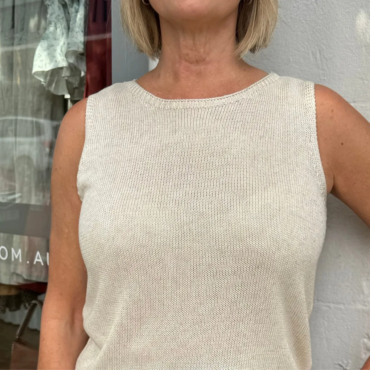Spring Knit Tank (Natural)