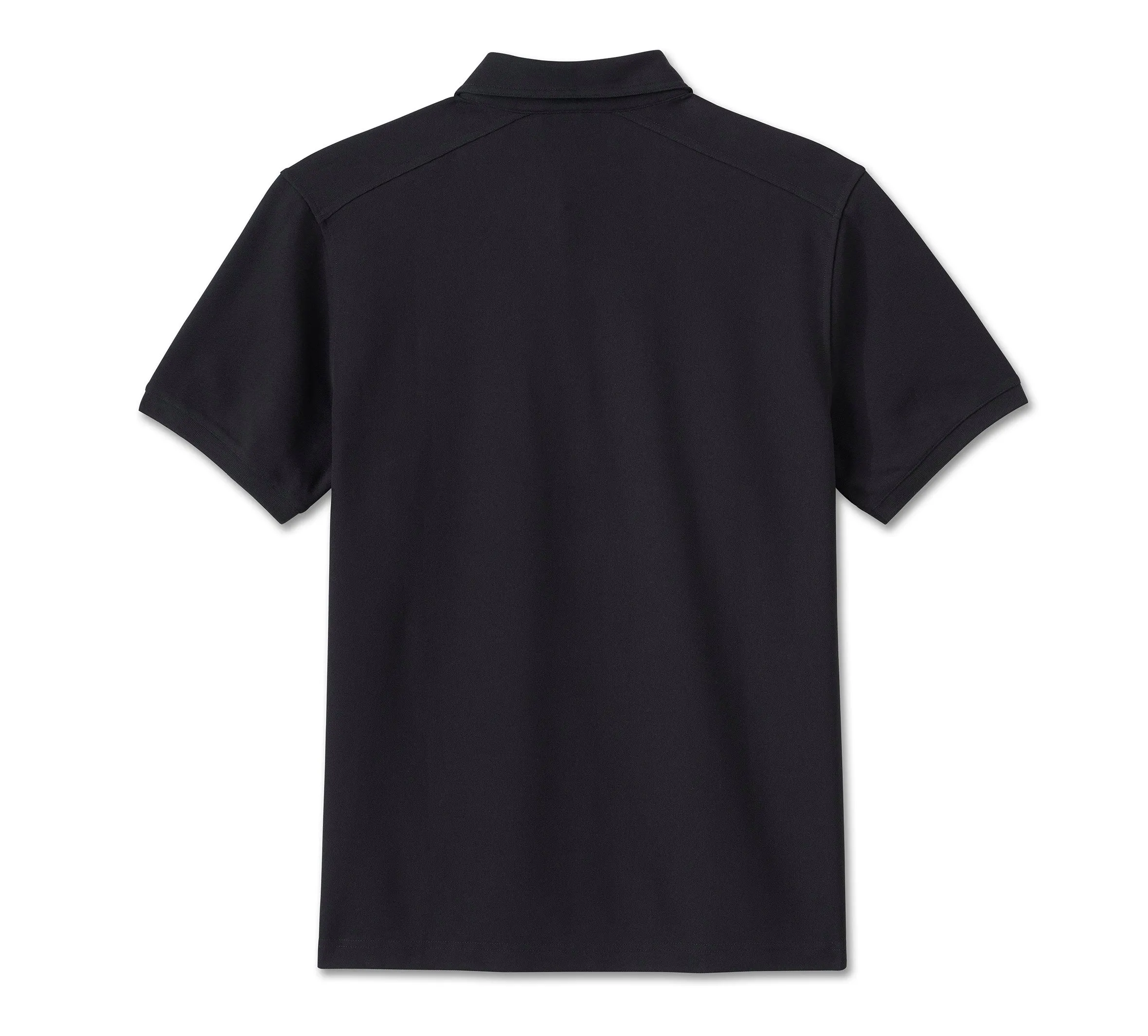 Stacked Bar & Shield Polo - Harley Black