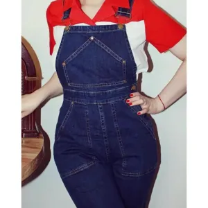 Star Struck Clothing Classic Overalls in Indigo Blue