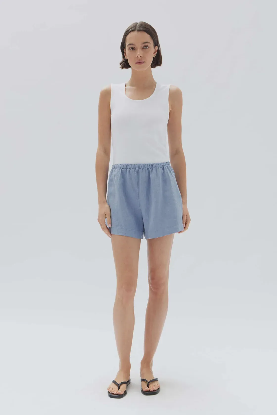 Stella Linen Short Glacial