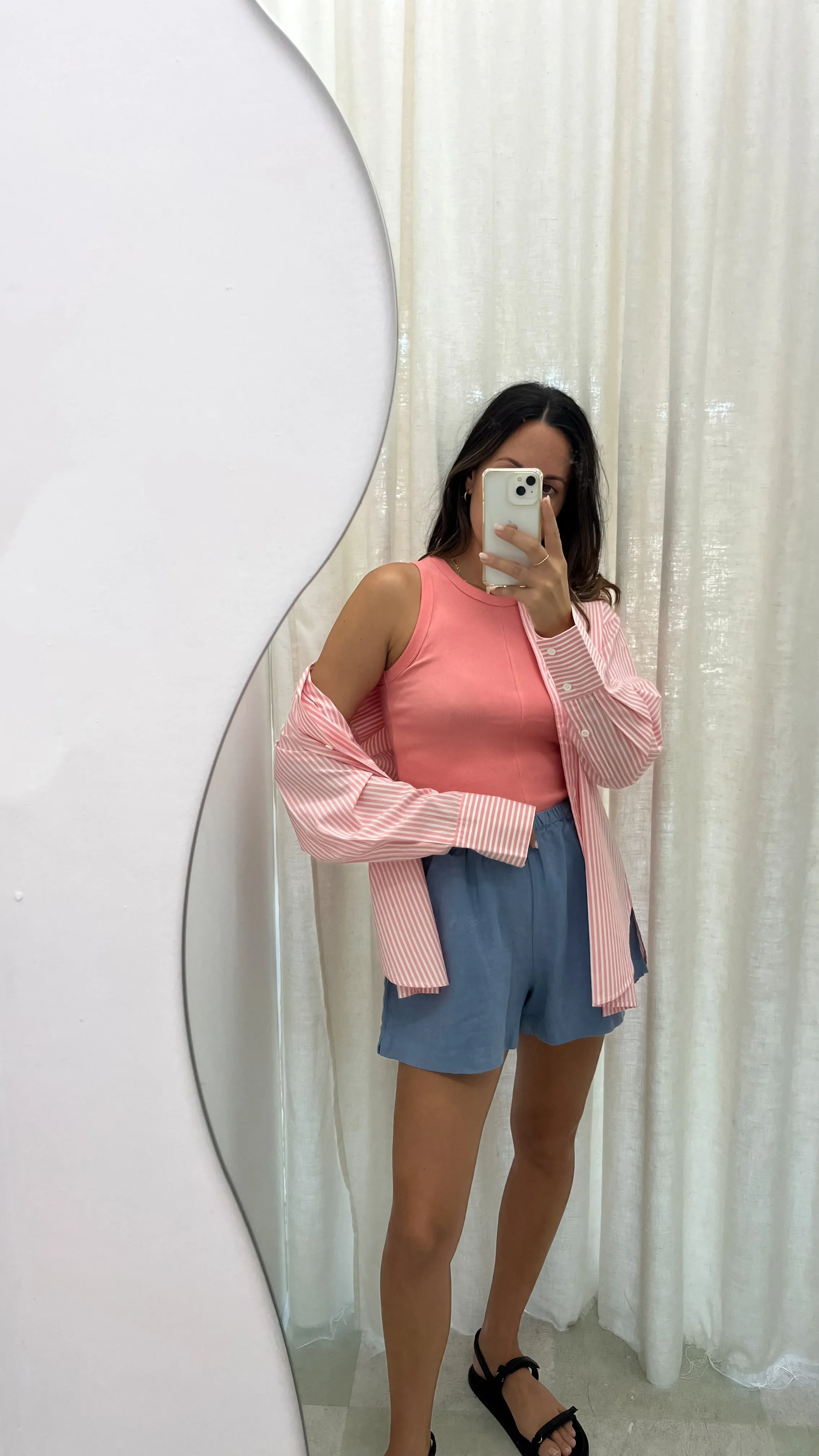 Stella Linen Short Glacial