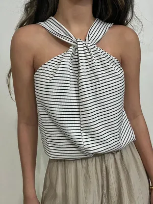 Striped Twist Top