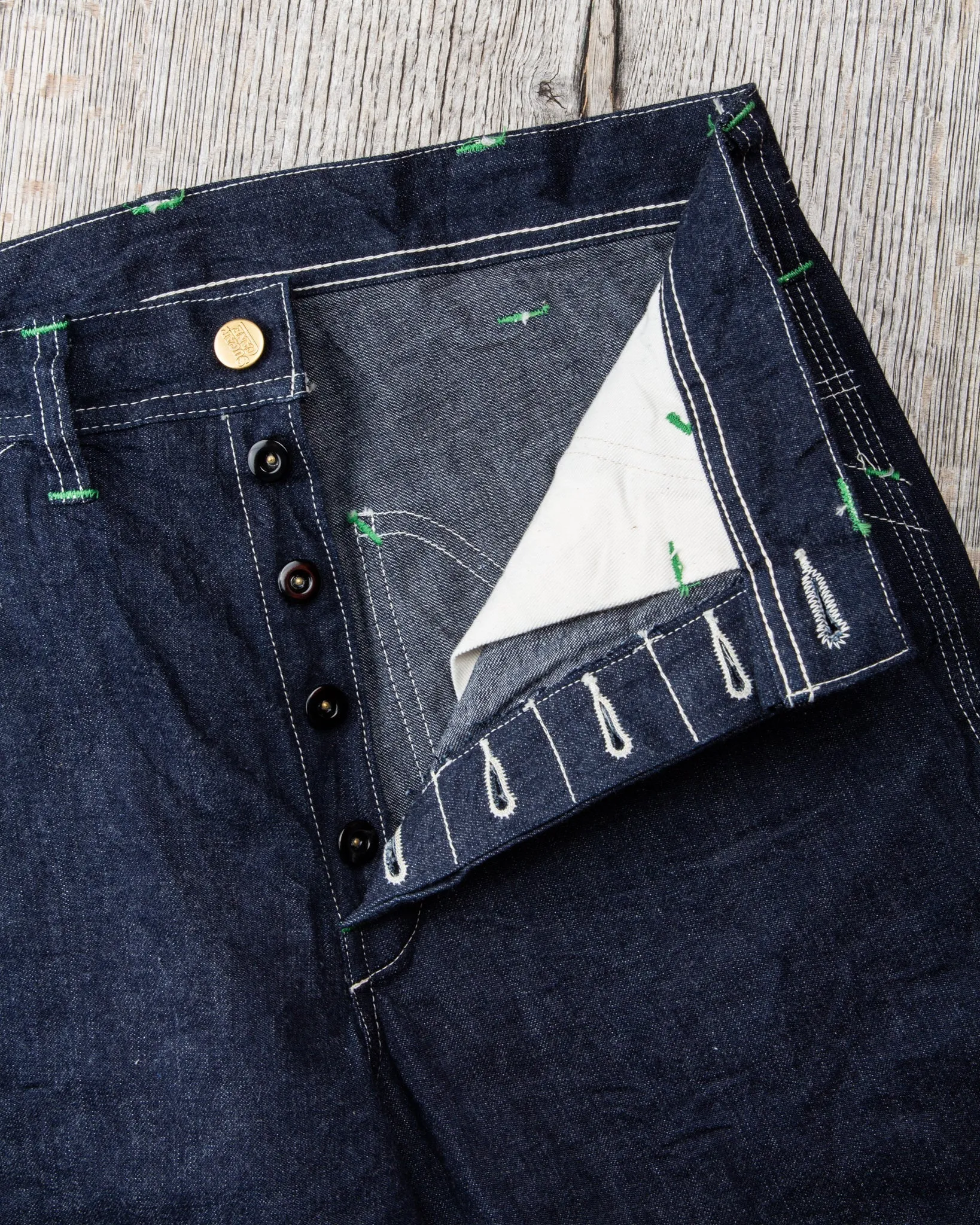 Sugar Cane & Co. 11oz. Blue Denim Work Pants SC41822